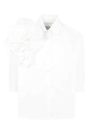 white cotton shirt DOUUOD KIDS | DW5A30P0522101